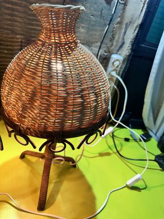 Lámparas de mimbre (2 unidades)