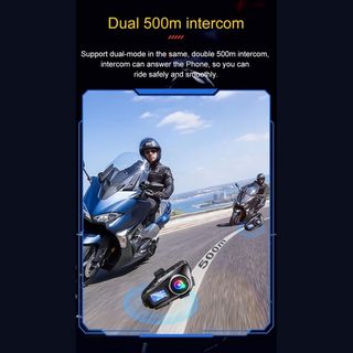 2 Intercomunicadores Moto Bluetooth 500 Metros