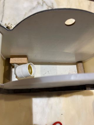 Lámpara Luna Llena Bruja. PARED O MESA. exotérica.