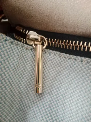 Bolso Purificación García Beige y Azul