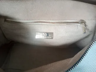 Bolso Purificación García Beige y Azul