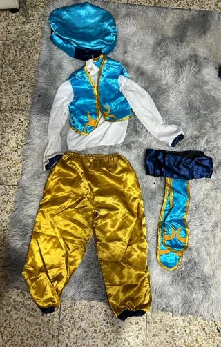Disfraz de Genio Azul y Dorado