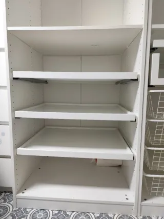 Armario Pax Ikea Blanco y Transparente