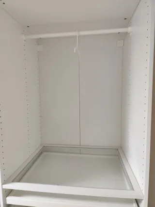 Armario Pax Ikea Blanco y Transparente