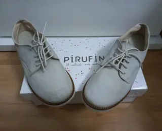 Zapatos niño cordones ante talla 36