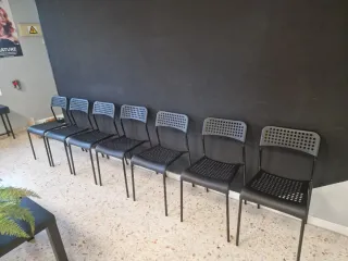 Sillón peluquería + tocadores +reposapiés +sillas