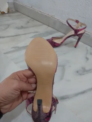 Sandalias Clizia Piel Fucsia Talla 39