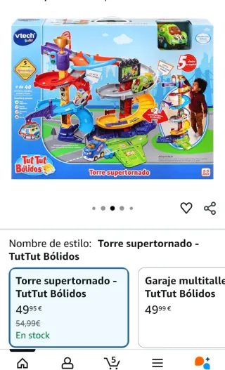 Torre Supertornado Vtech Tuc Tuc y coches