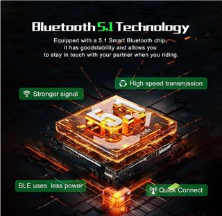 2 Intercomunicadores Moto Bluetooth 800 Metros