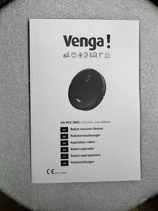 Robot aspirador Venga Negro