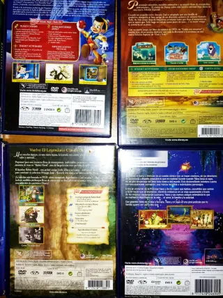 Dibujos Disney clásicos. 12 DVDS. POR ENVÍO