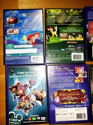 Dibujos Disney clásicos. 12 DVDS. POR ENVÍO