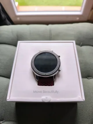 Amazfit GTR 47mm Smartwatch Plata/Rojo