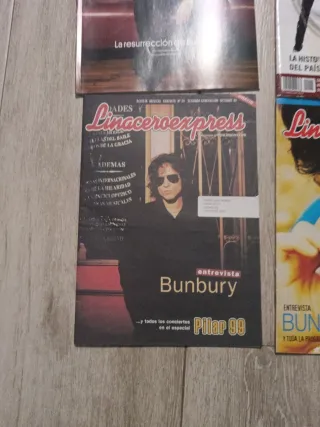 LOTE 4 REVISTAS HEROES DEL SILENCIO Y BUNBURY