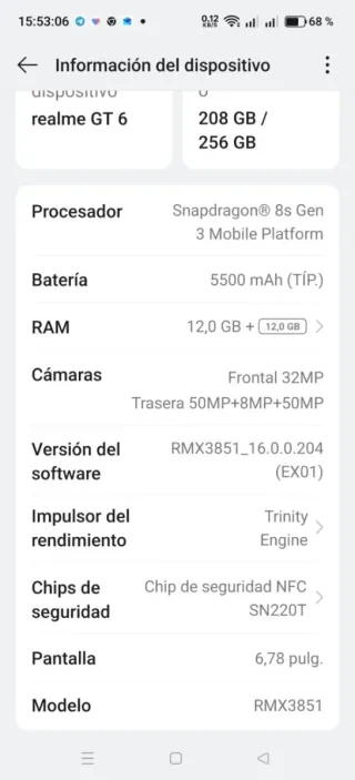 Realme GT 6 12+256GB Razor green