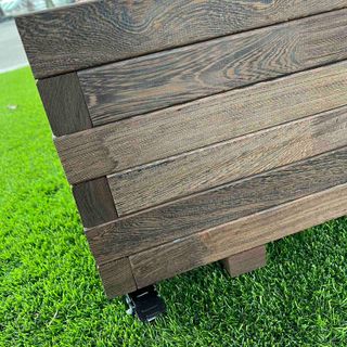 Jardinera Tropical Exterior con Ruedas