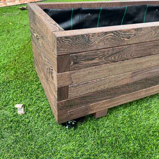 Jardinera Tropical Exterior con Ruedas