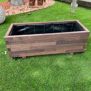 Jardinera Tropical Exterior con Ruedas