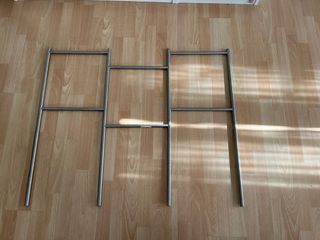 Toallero biombo Ikea metal plateado 85cm x 36cm