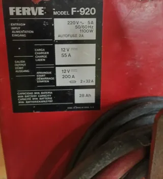 Cargador ferve Batería