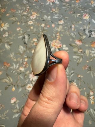 Anillo plata y nacar Mujer