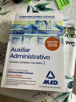 Libro mad auxiliar administrativo