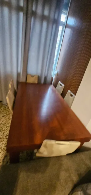 Mesa de comedor de madera 90 x 160 x 78