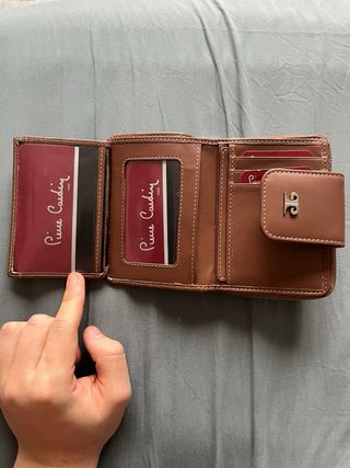 Cartera Pierre Cardin pequeña mujer marrón