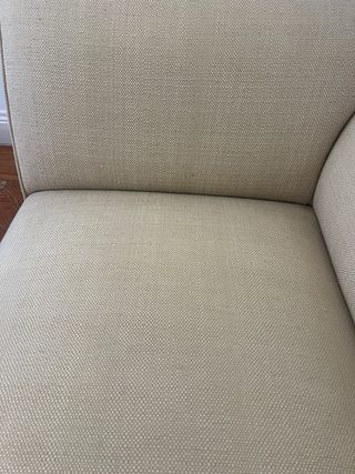 Diván de tela beige