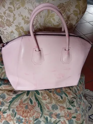 Borsa rosa per ritocco o riciclo creativo
