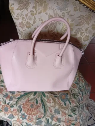 Borsa rosa per ritocco o riciclo creativo