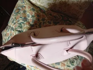 Borsa rosa per ritocco o riciclo creativo