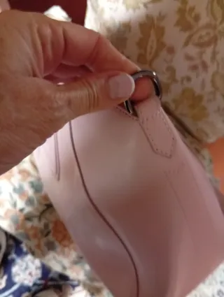 Borsa rosa per ritocco o riciclo creativo