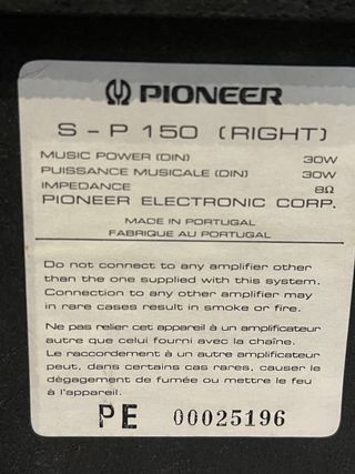 Altavoces Pioneer 30W Negros