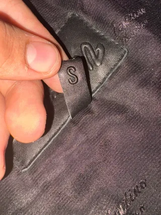 Chaqueta de cuero Valentino Negra