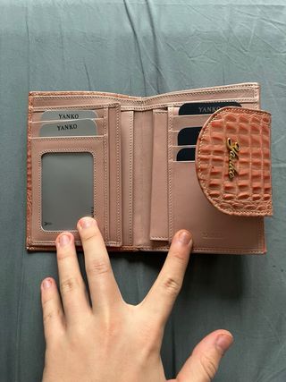 Cartera mujer Yanko rosa efecto piel cocodrilo