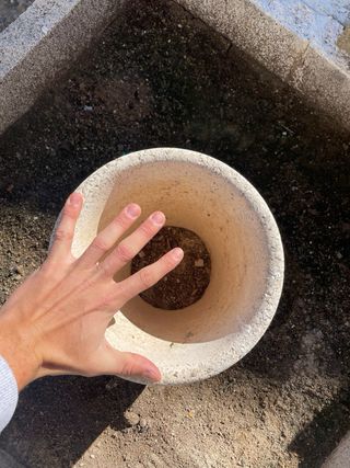 Jardineras de piedra estilo rústico