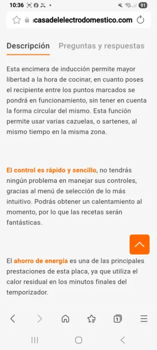 Placa Vitrocerámica Inducción Electrolux