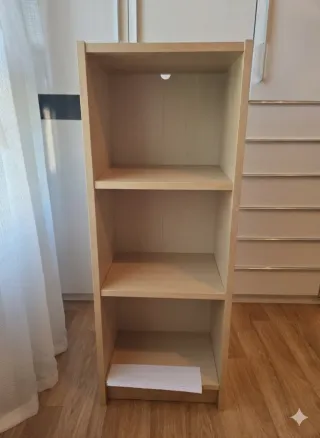 Estantería 3 huecos madera clara