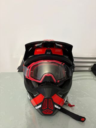 Casco Axxis Off Road Mx Wolf Jackall Talla M.