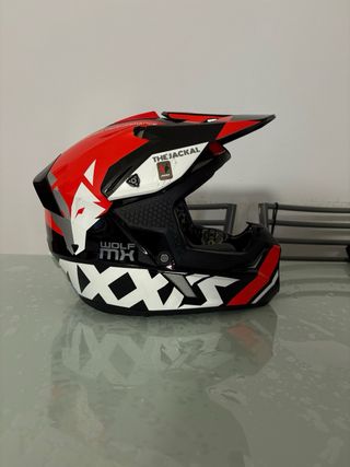 Casco Axxis Off Road Mx Wolf Jackall Talla M.