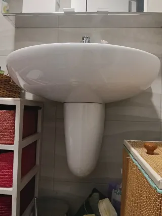 Lavabo Gala porcelana blanco