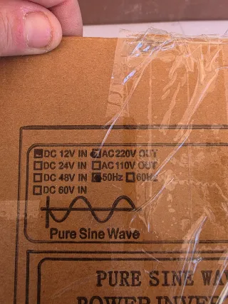 Inversor de Corriente DC 12V a AC 220V