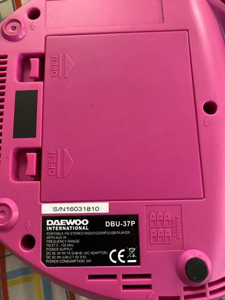 Radio CD Daewoo Rosa con USB y Aux