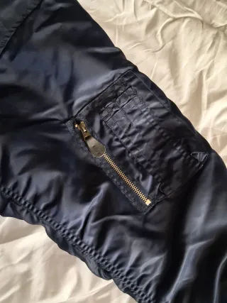 Chaqueta Bomber Brandit Reversible Azul Marino