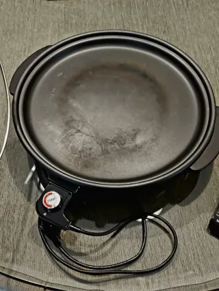 Plancha de asar Eléctrica Redonda 1400W