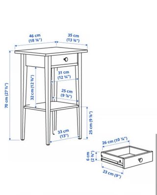 Mesita Noche Blanca Ikea Hemnes
