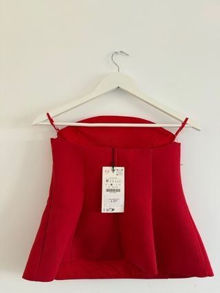 Top Zara Rojo Talla M