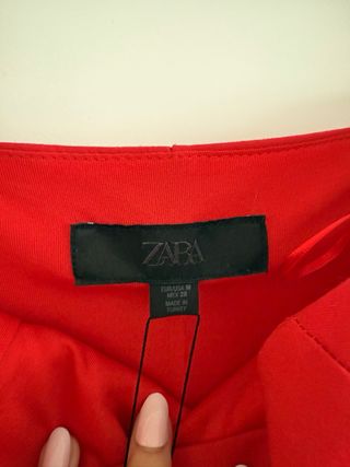 Top Zara Rojo Talla M