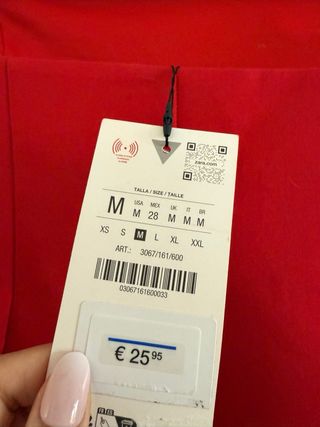 Top Zara Rojo Talla M